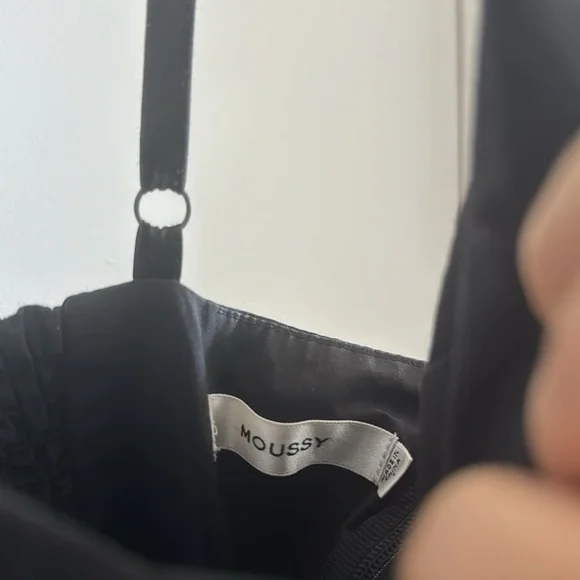 MOUSSY JAPAN Black Bubble Hem Midi Dress from Japan - Picture 5 of 5